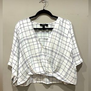 Forever 21 loose neck short sleeve shirt